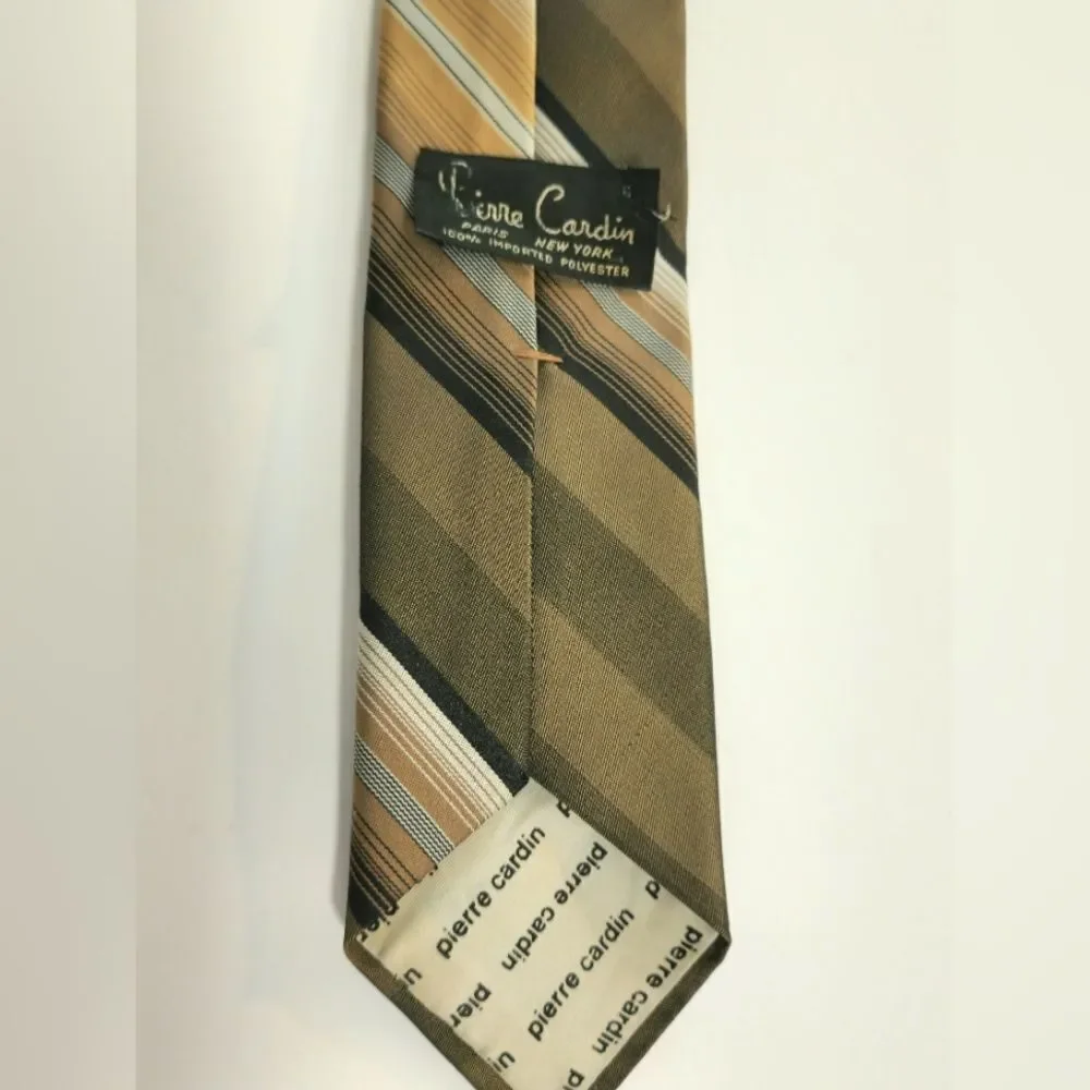 Pierre Cardin Vintage Silk Striped Tie